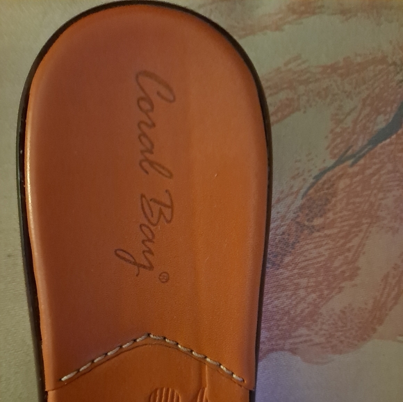 Coral Bay orange leather sandals - Picture 3 of 5